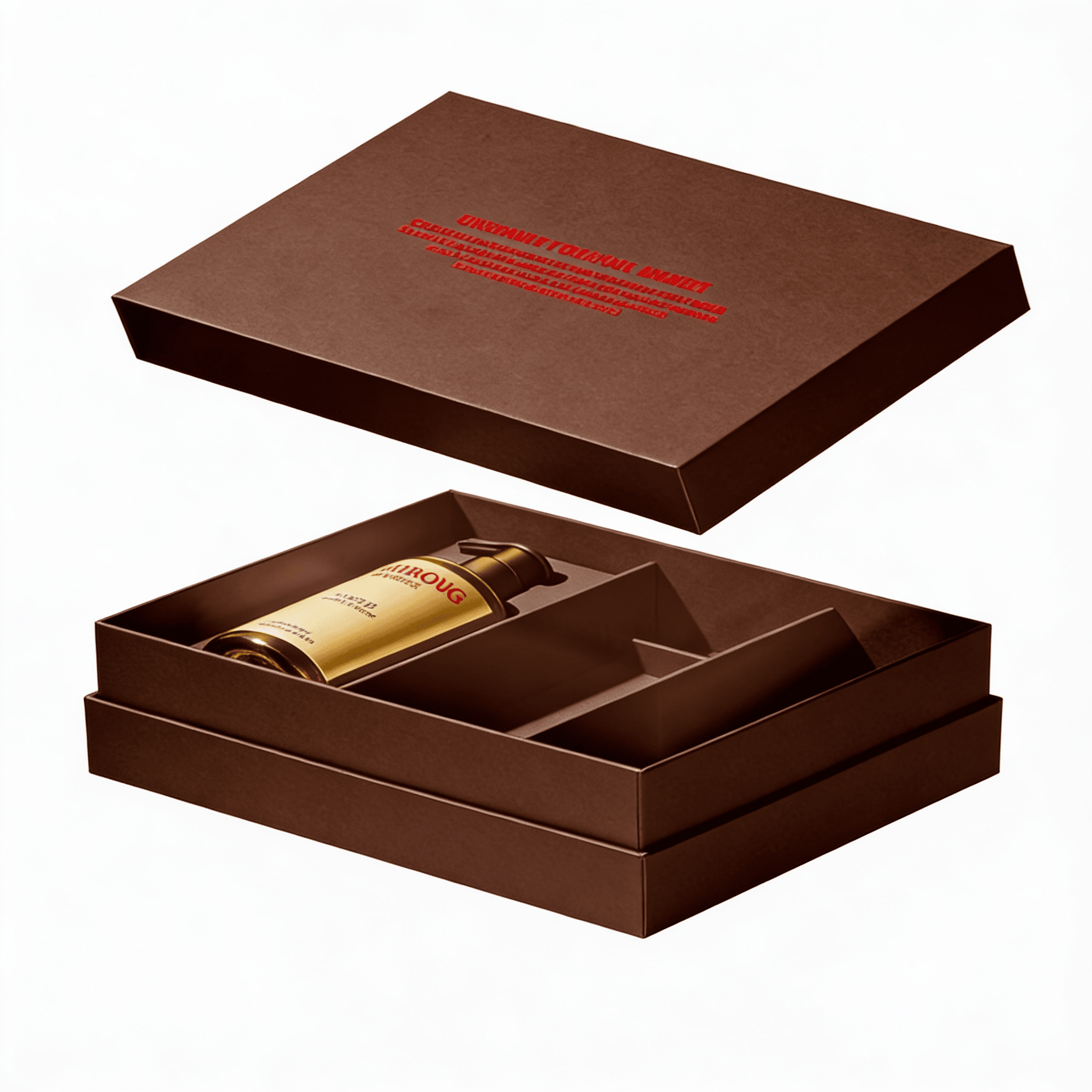 Custom Base and Lid Box with inserts Shampoo Gift Box